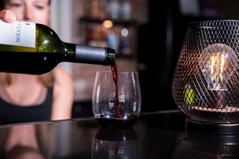 wine glass at brandt 1910 bar full drink package