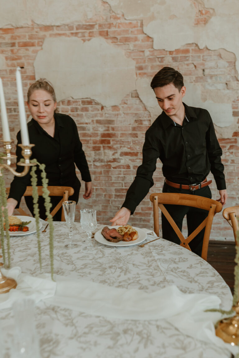 Houston wedding catering options, wedding meal styles explained, buffet vs plated wedding dinner, wedding reception food ideas Houston, passed appetizers wedding reception, wedding dinner stations ideas, budget-friendly wedding catering Houston, best catering style for wedding, wedding dinner timeline and menu, Fulshear wedding catering tips