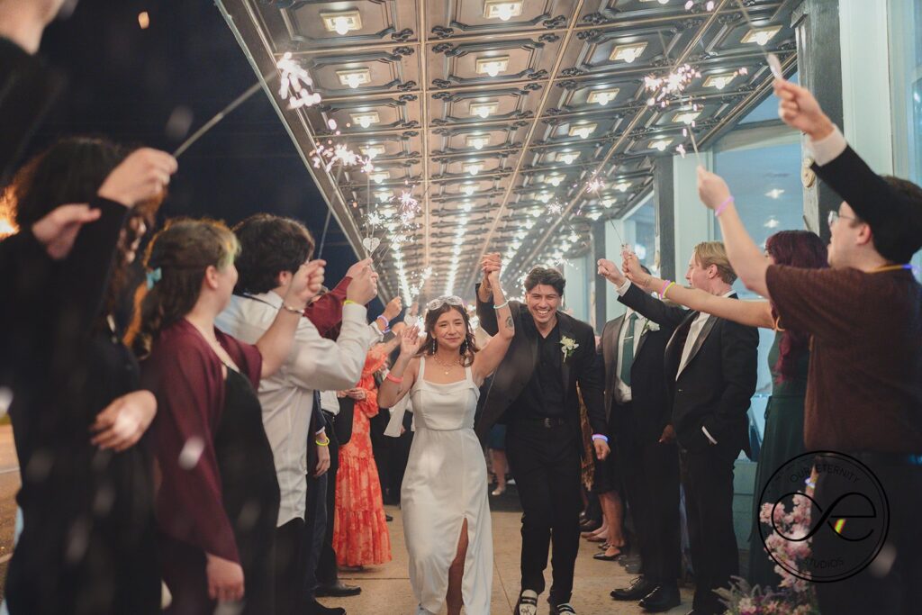 : Houston wedding grand exit ideas, budget-friendly wedding send-off, unique wedding exit ideas Houston, fun grand exit ideas for weddings, wedding sparkler exit Houston, non-sparkler wedding send-off ideas, creative wedding exit alternatives, Texas wedding reception exit ideas, Brandt 1910 wedding grand exit, best wedding send-off ideas for Houston couples